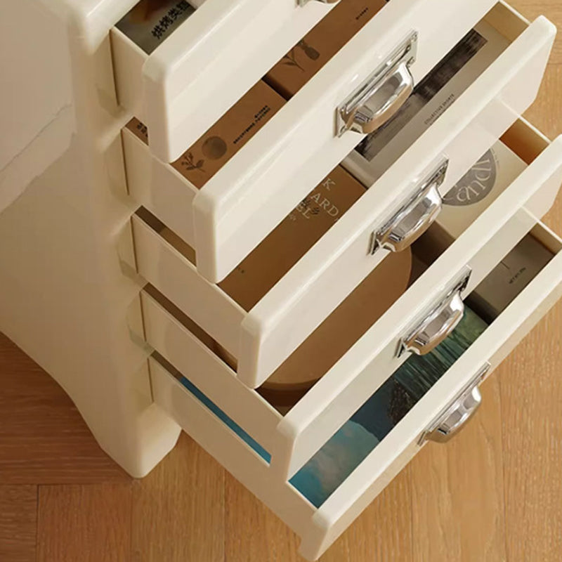 Traditional Japanese Macarons Rectangular Cube ABS Side Table 2/3/4/5 - Drawer For Living Room