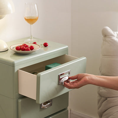 Traditional Japanese Macarons Rectangular Cube ABS Side Table 2/3/4/5 - Drawer For Living Room
