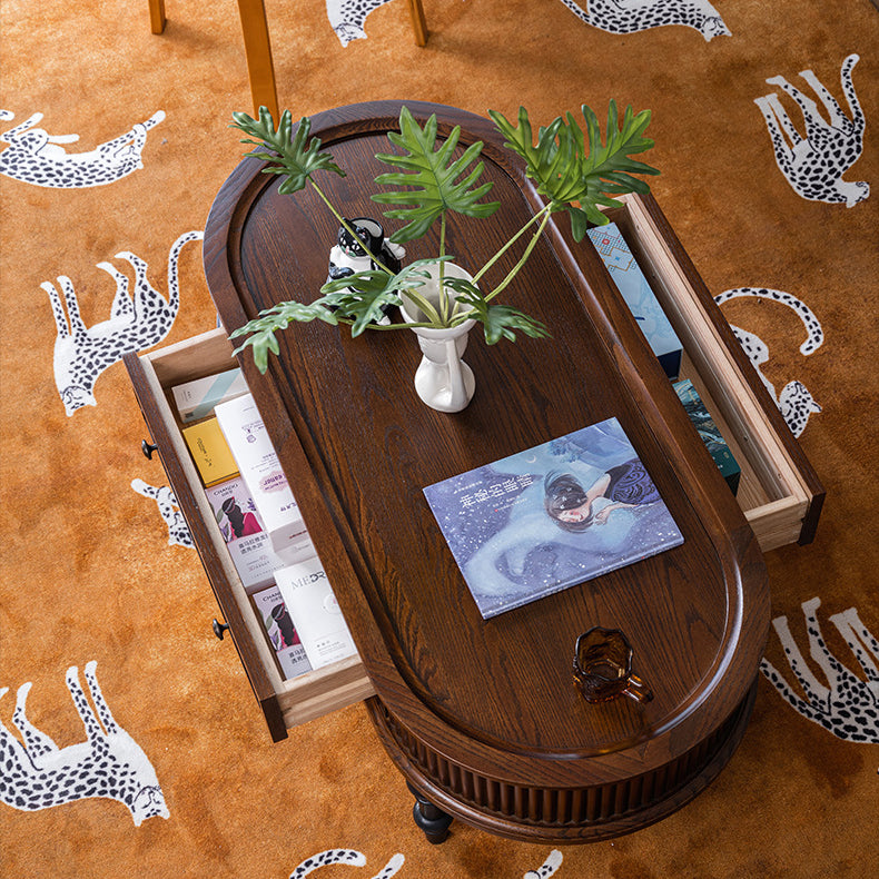 Zeitgenössischer skandinavischer Zylinder Rattan Webnetz Massivholz Couchtisch 1 - Ebene für das Wohnzimmer 