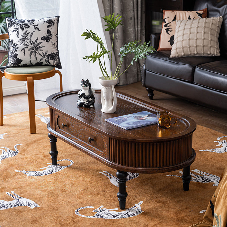 Zeitgenössischer skandinavischer Zylinder Rattan Webnetz Massivholz Couchtisch 1 - Ebene für das Wohnzimmer 