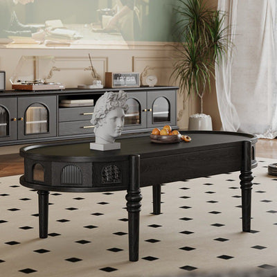 Zeitgenössischer skandinavischer Zylinder Rattan Webnetz Massivholz Couchtisch 1 - Ebene für das Wohnzimmer 