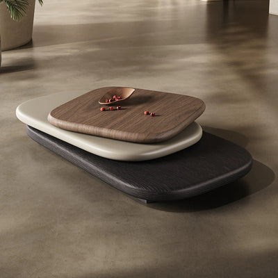 Modern Art Deco Rectangle Rotatable Splicing Color Artificial Board Coffee Table 3 - Tier For Living Room