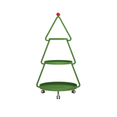 Contemporary Creative Christmas Tree Full Iron Side Table 3 - Tier For Living Room