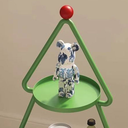 Mesa auxiliar de hierro completa de árbol de Navidad creativo contemporáneo de 3 niveles para sala de estar 