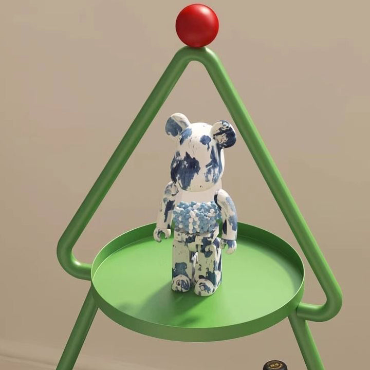 Mesa auxiliar de hierro completa de árbol de Navidad creativo contemporáneo de 3 niveles para sala de estar 
