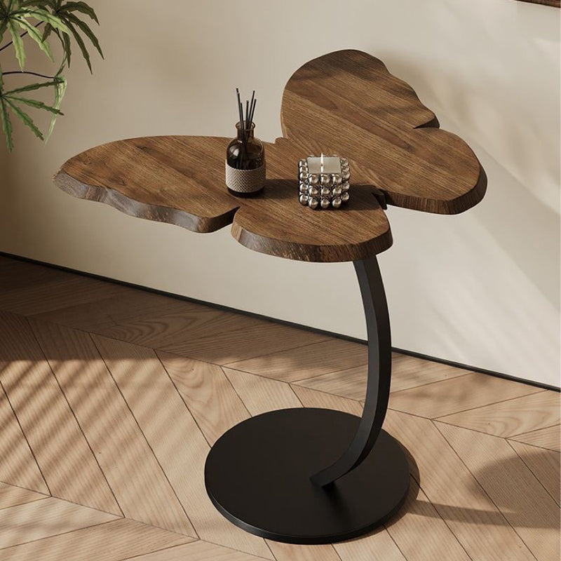 Traditional French Butterfly Density Board Hardware Side Table 1 - Tier For Living Room