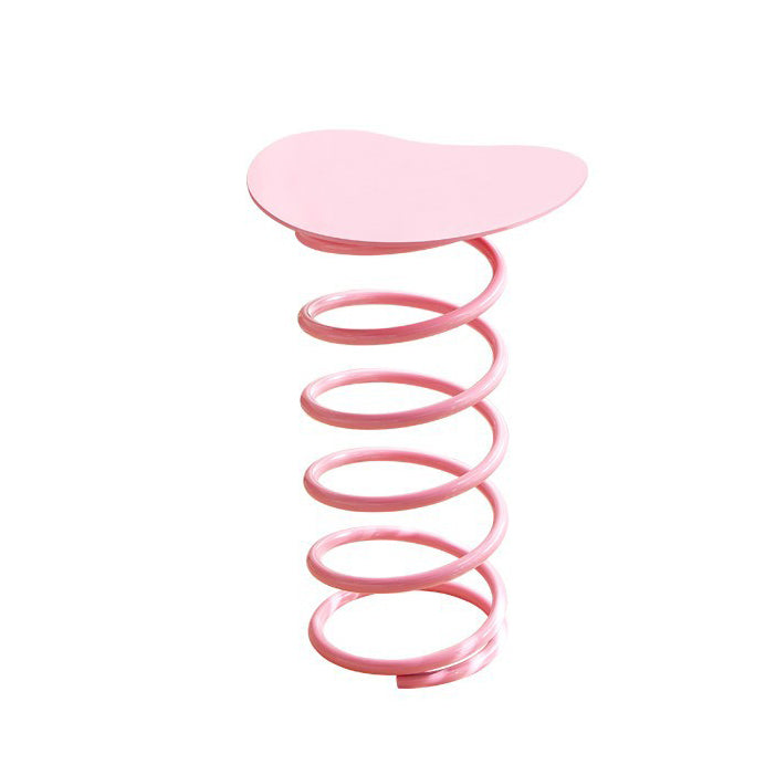 Contemporary Creative Spring Shape Full Iron Side Table 1 - Tier For Living Room