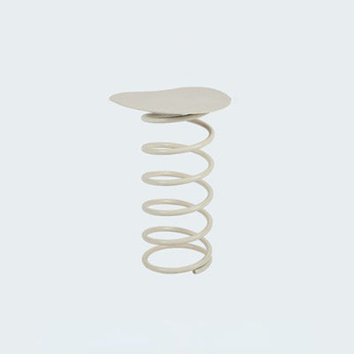 Contemporary Creative Spring Shape Full Iron Side Table 1 - Tier For Living Room