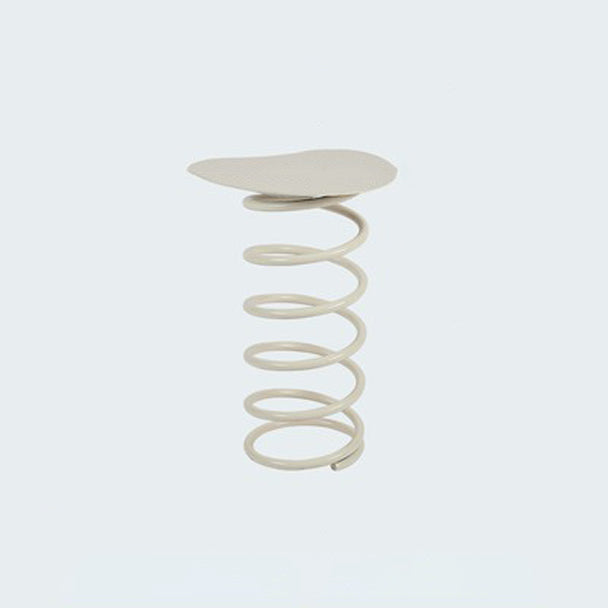 Contemporary Creative Spring Shape Full Iron Side Table 1 - Tier For Living Room