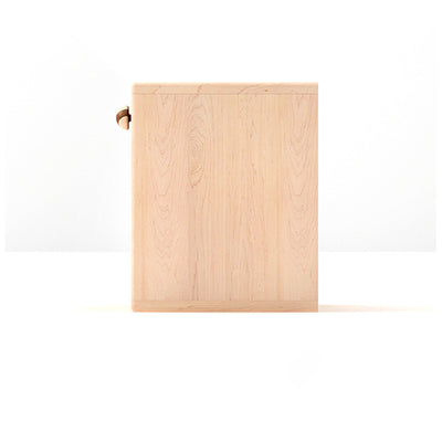 Mesita de noche contemporánea de madera maciza con cubo cuadrado de simplicidad - 1 cajón para dormitorio 