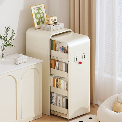 Contemporary Nordic Cuboid Carbon Steel Hardware Snack Storage Side Table 4 - Tier For Living Room