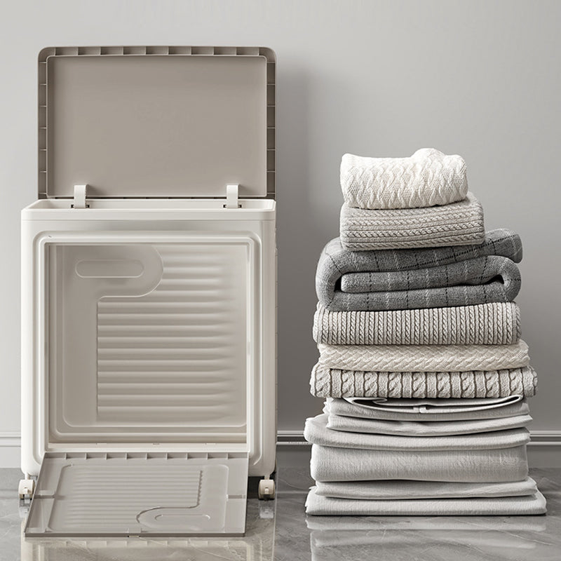 Contemporary Nordic Foldable Clothes Storage Cabinet Full PP Side Table 1 - Storage For Living Room