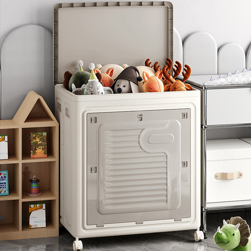 Contemporary Nordic Foldable Clothes Storage Cabinet Full PP Side Table 1 - Storage For Living Room