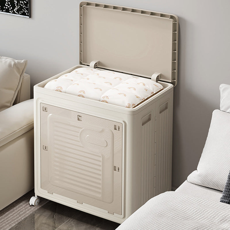 Contemporary Nordic Foldable Clothes Storage Cabinet Full PP Side Table 1 - Storage For Living Room