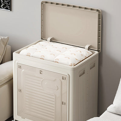 Contemporary Nordic Foldable Clothes Storage Cabinet Full PP Side Table 1 - Storage For Living Room