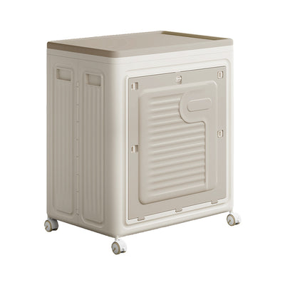 Contemporary Nordic Foldable Clothes Storage Cabinet Full PP Side Table 1 - Storage For Living Room