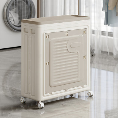 Contemporary Nordic Foldable Clothes Storage Cabinet Full PP Side Table 1 - Storage For Living Room