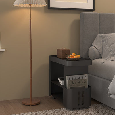 Contemporary Nordic Rectangle Full Iron Storage Cabinets Side Table 3 - Tier For Living Room