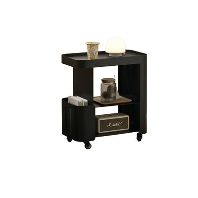 Contemporary Nordic Rectangle Full Iron Storage Cabinets Side Table 3 - Tier For Living Room