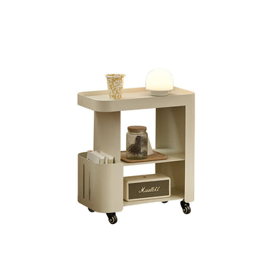 Contemporary Nordic Rectangle Full Iron Storage Cabinets Side Table 3 - Tier For Living Room