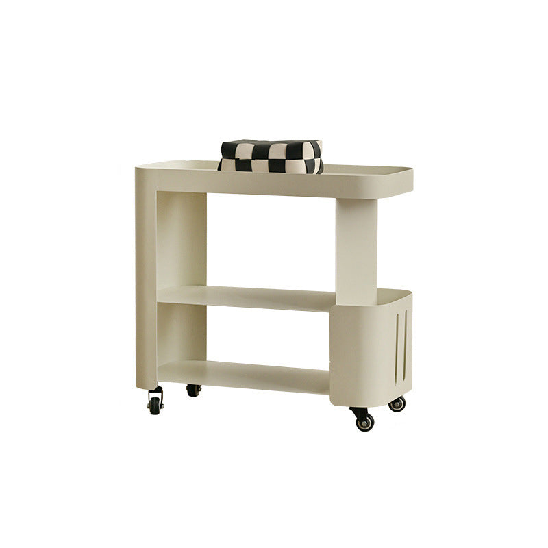 Contemporary Nordic Rectangle Full Iron Storage Cabinets Side Table 3 - Tier For Living Room