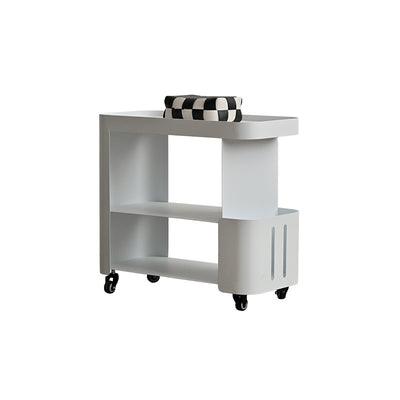 Contemporary Nordic Rectangle Full Iron Storage Cabinets Side Table 3 - Tier For Living Room