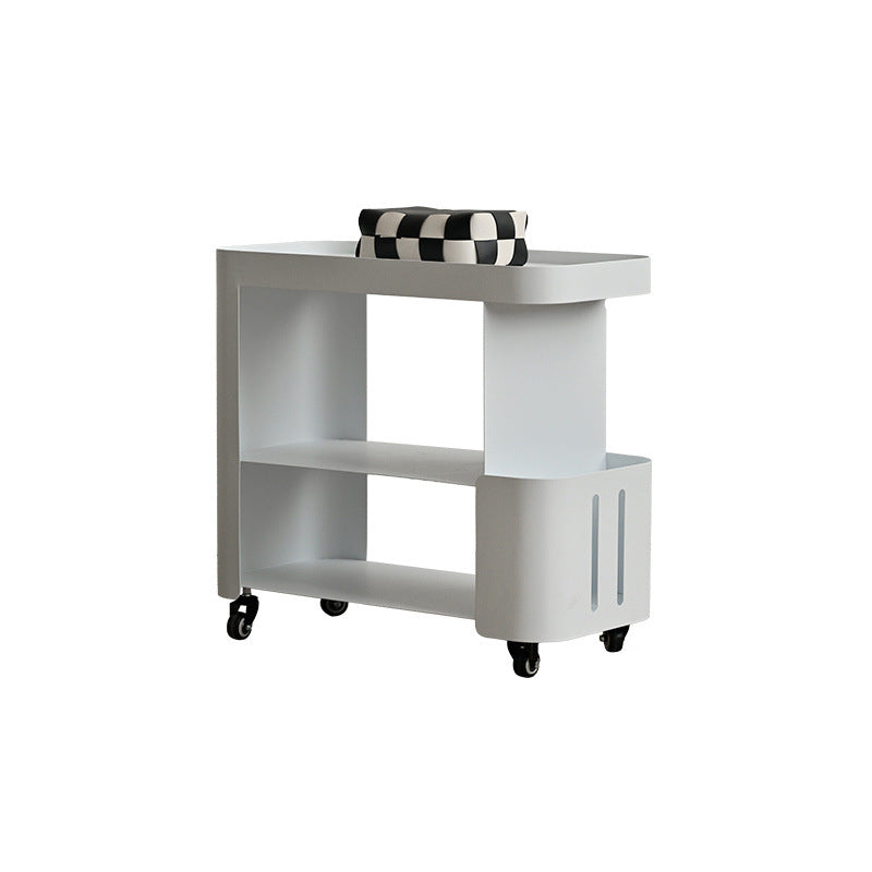 Contemporary Nordic Rectangle Full Iron Storage Cabinets Side Table 3 - Tier For Living Room