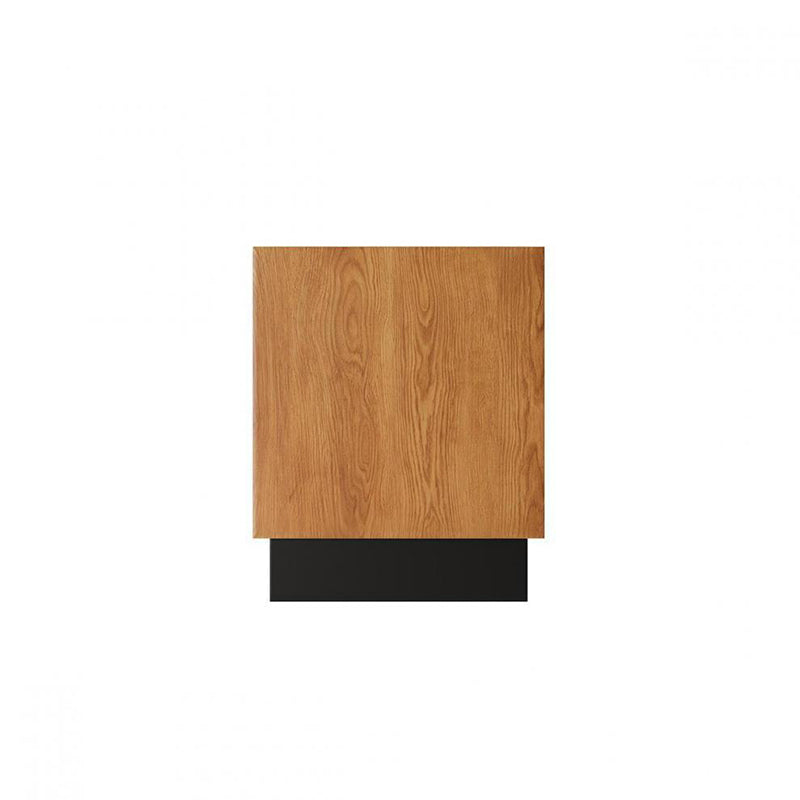Table de nuit contemporaine rétro carrée à ondulations d&