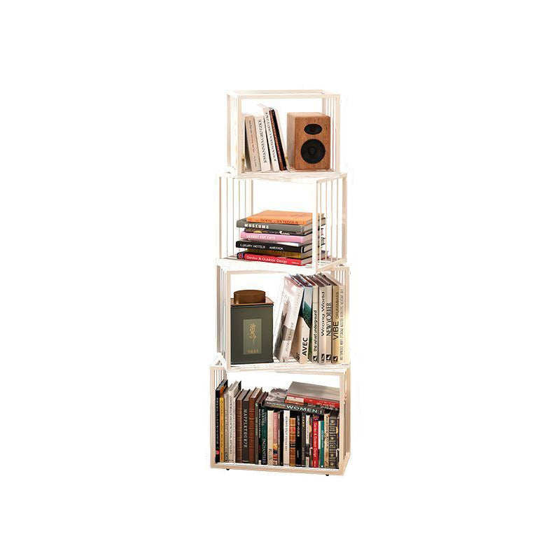 Cadre carré nordique contemporain Armoire de rangement en fer complet Étagère 3/4/5 - Niveaux pour salon 