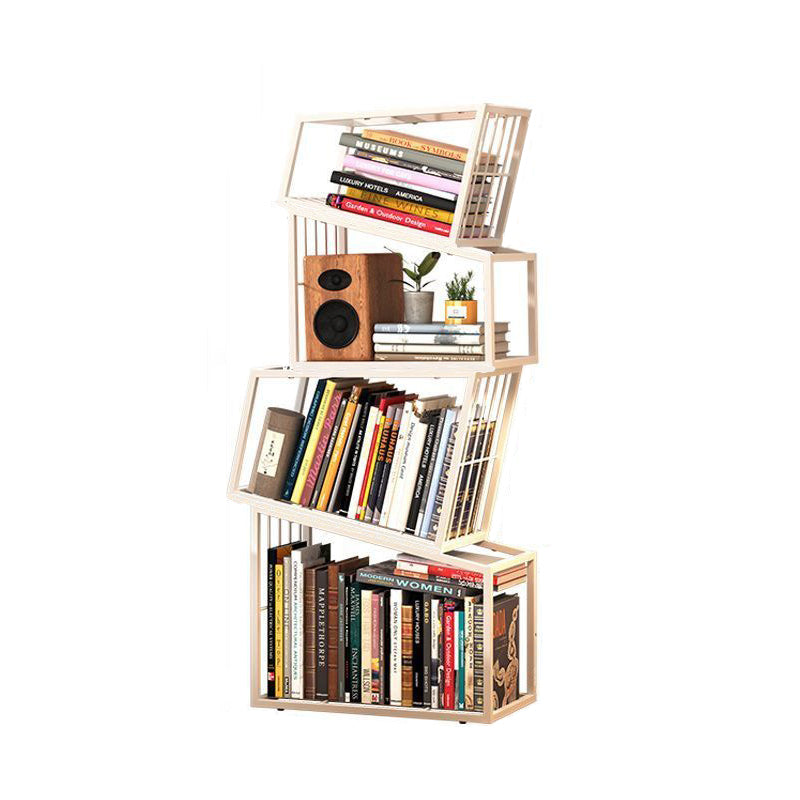 Cadre carré nordique contemporain Armoire de rangement en fer complet Étagère 3/4/5 - Niveaux pour salon 