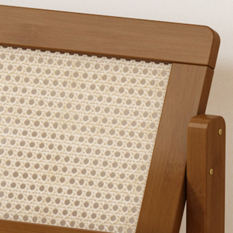 Zeitgenössische schlichte quadratische schräge Bücherregal aus synthetischem Rattan mit Bambusflechtung, 3-stufig, für das Wohnzimmer 