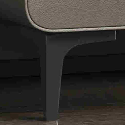 Mesita de noche cuadrada nórdica contemporánea de cubo artificial de tablero de madera maciza con 2 cajones para dormitorio 