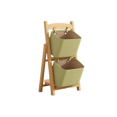Modern Simplicity Square Fabric Box Solid Wood 2/3/4 - Storage Side Table For Living Room