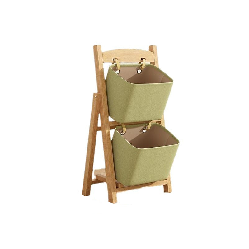 Modern Simplicity Square Fabric Box Solid Wood 2/3/4 - Storage Side Table For Living Room