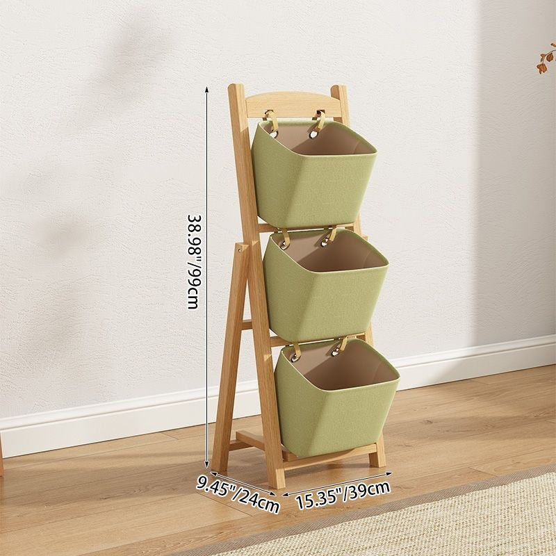 Modern Simplicity Square Fabric Box Solid Wood 2/3/4 - Storage Side Table For Living Room