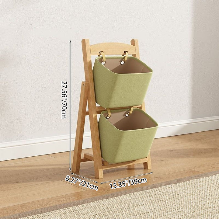 Modern Simplicity Square Canvas Box Pine 2/3/4 - Storage Side Table For Living Room