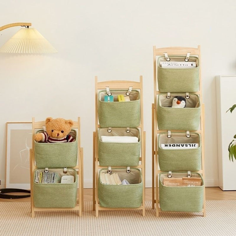 Modern Simplicity Square Canvas Box Pine 2/3/4 - Storage Side Table For Living Room