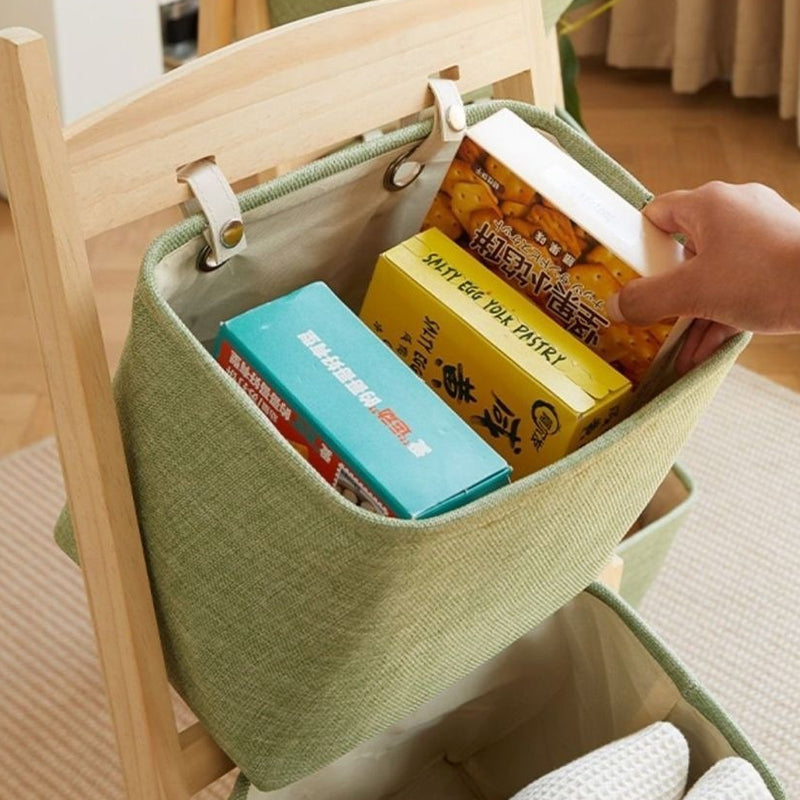 Modern Simplicity Square Fabric Box Solid Wood 2/3/4 - Storage Side Table For Living Room