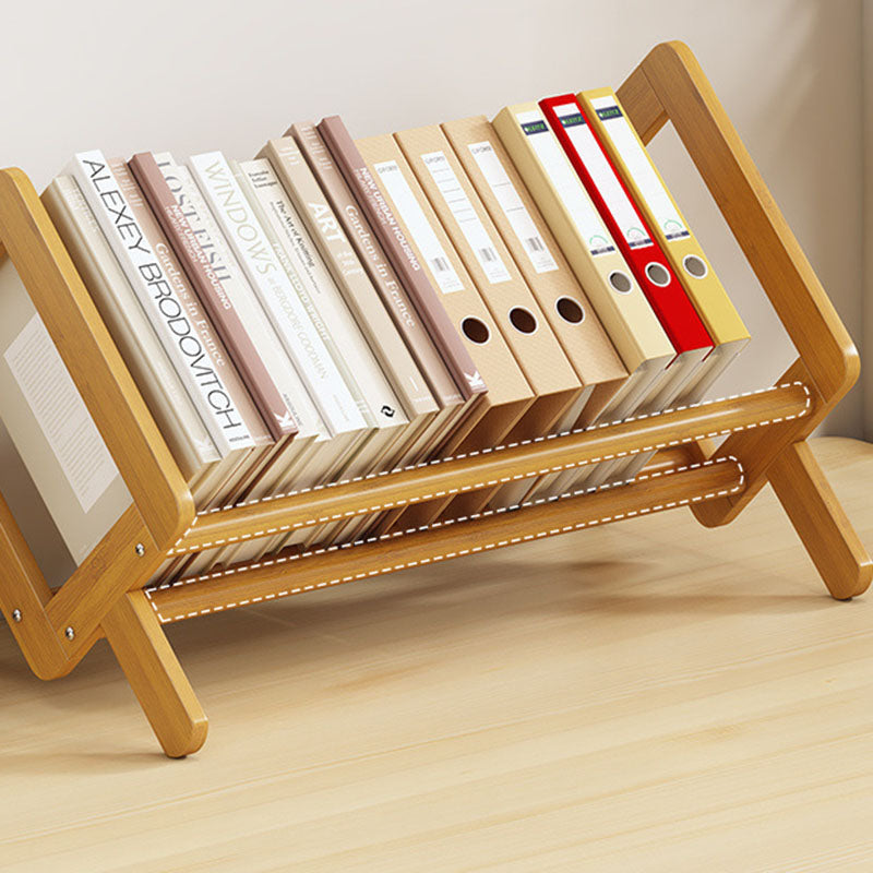 Modern Minimalist Rhombus Bamboo Bookshelf For Living Room