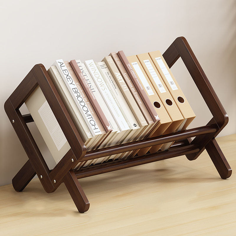Modern Minimalist Rhombus Bamboo Bookshelf For Living Room