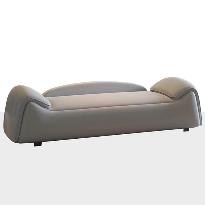 Modern Minimalist Rectangular Faux Leather Pine Wood Plywood Bench For Bedroom