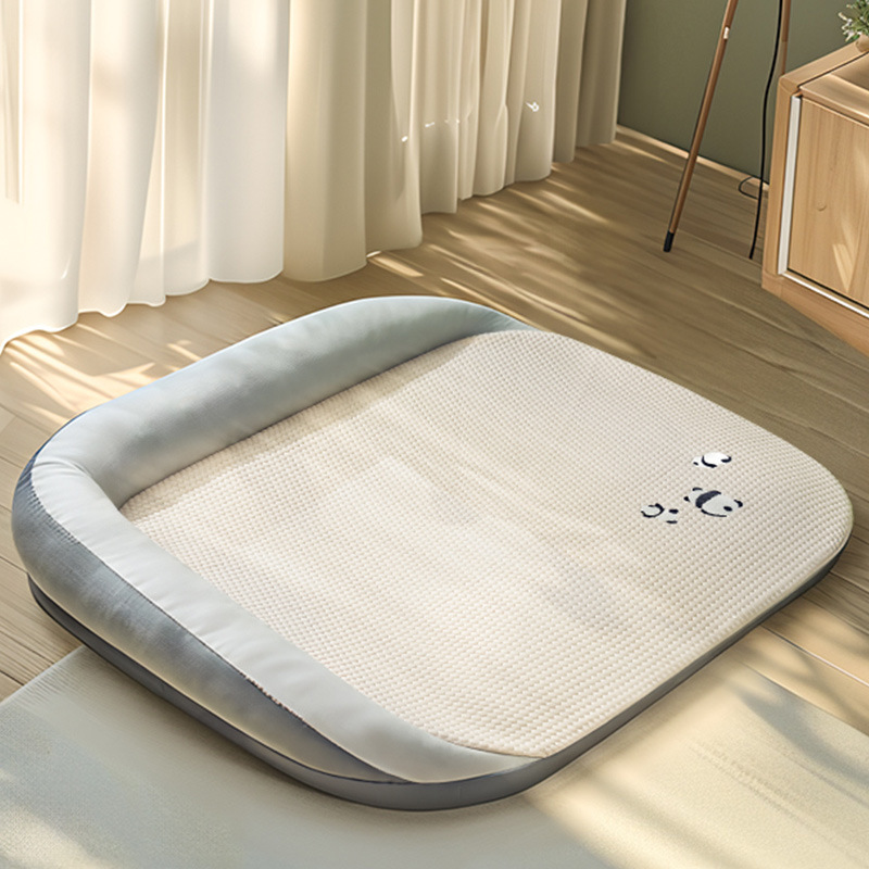 Contemporary Creative Rectangular Synthetic Fabric Cooling Fabric Dog Bed Pet Bed For Living Room