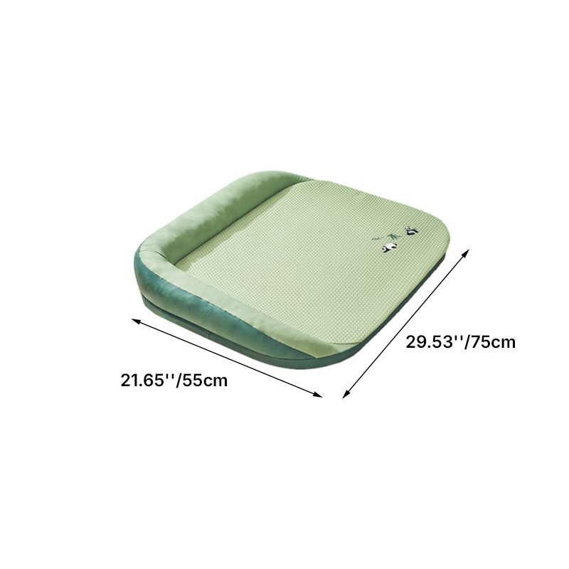 Contemporary Creative Rectangular Synthetic Fabric Cooling Fabric Dog Bed Pet Bed For Living Room