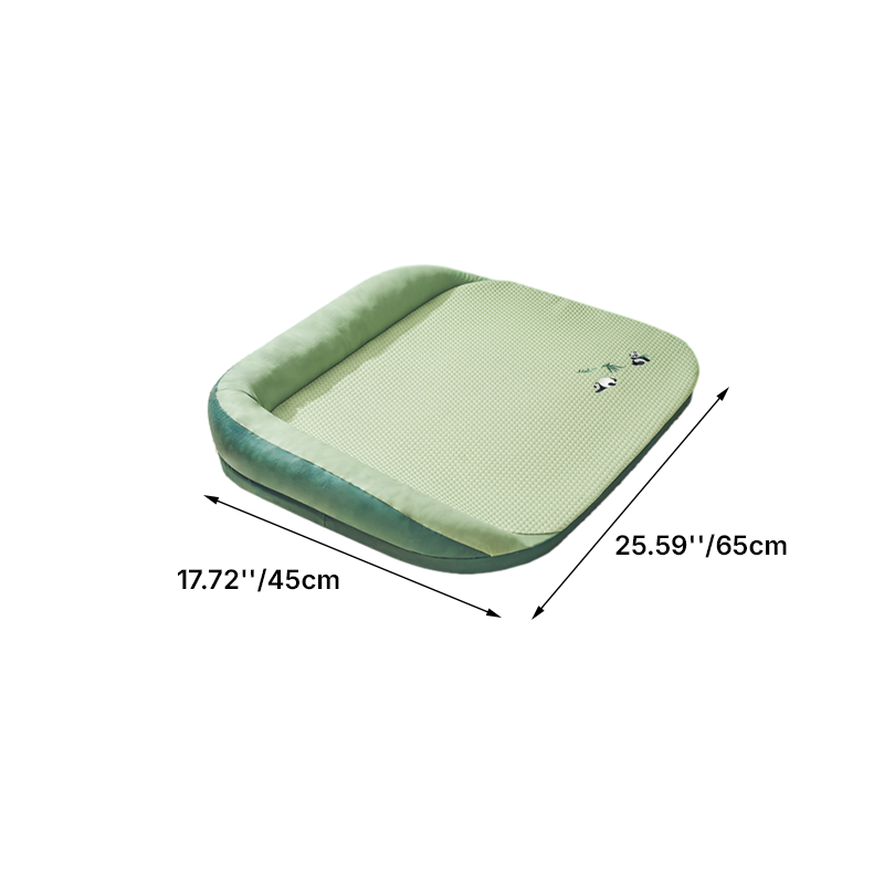 Contemporary Creative Rectangular Synthetic Fabric Cooling Fabric Dog Bed Pet Bed For Living Room