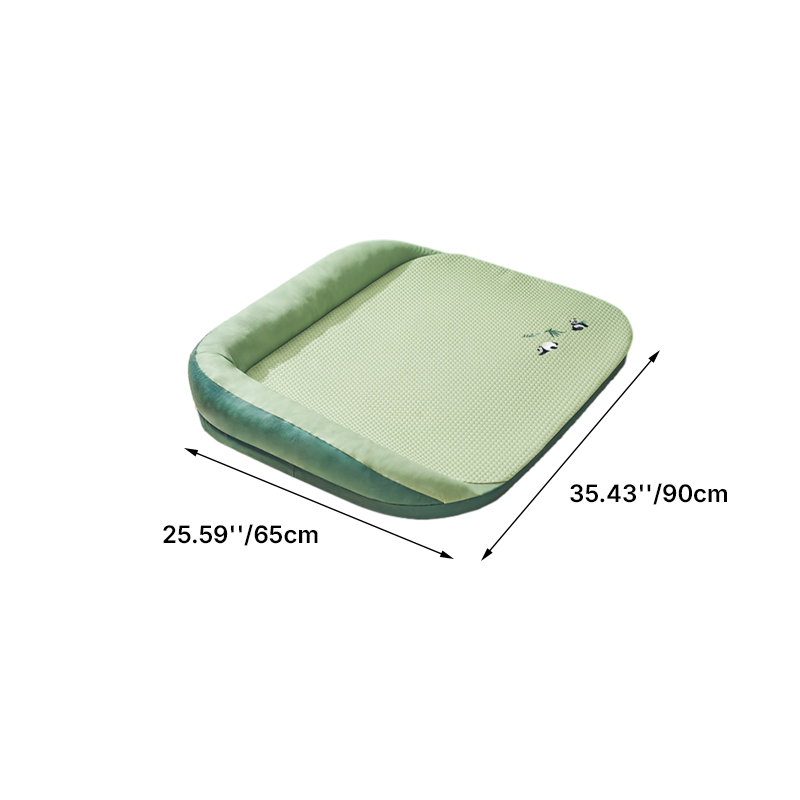 Contemporary Creative Rectangular Synthetic Fabric Cooling Fabric Dog Bed Pet Bed For Living Room