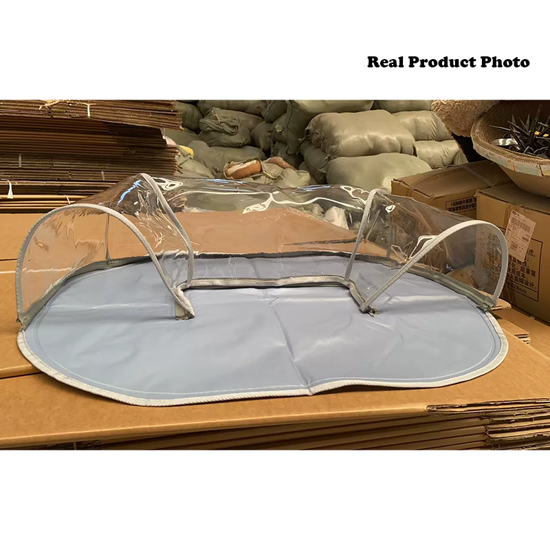 Modern Minimalist Rectangular PVC Fabric Cooling Cat Bed Pet Tunnel For Living Room