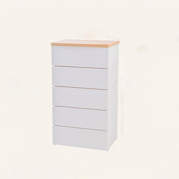 Modern Minimalist Rectangular MDF Plastic Storage Cabinet With 3/4/5 Drawers For Living Room