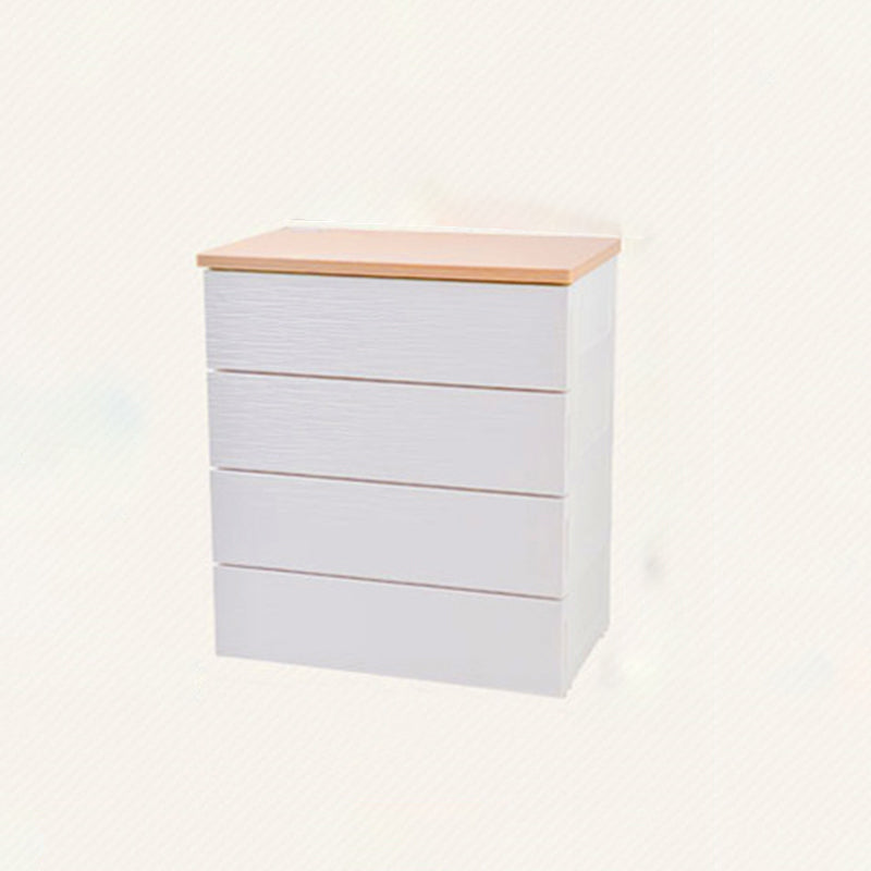 Modern Minimalist Rectangular MDF Plastic Storage Cabinet With 3/4/5 Drawers For Living Room