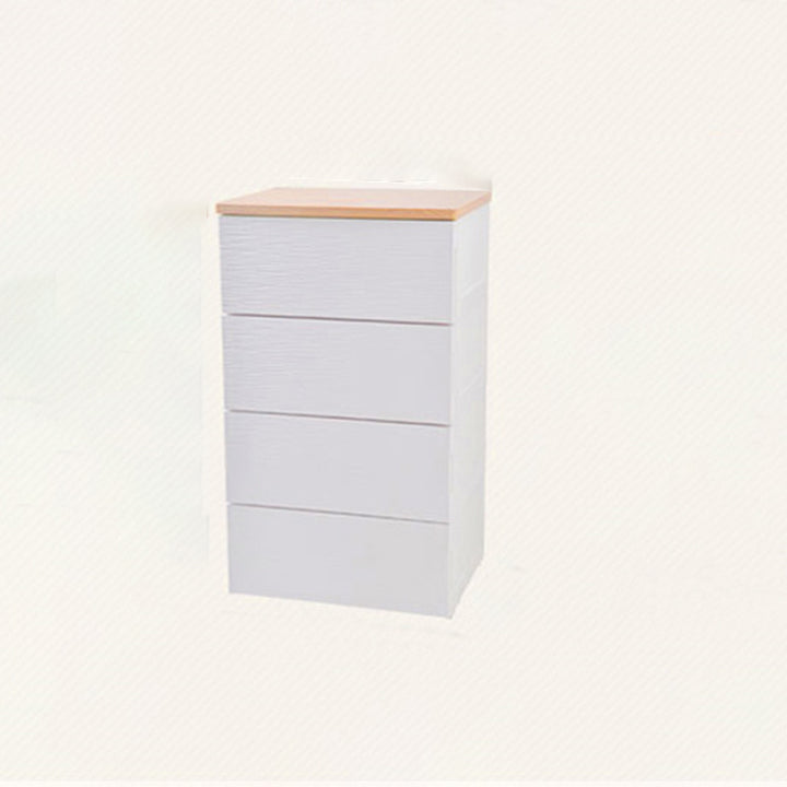 Modern Minimalist Rectangular MDF Plastic Storage Cabinet With 3/4/5 Drawers For Living Room