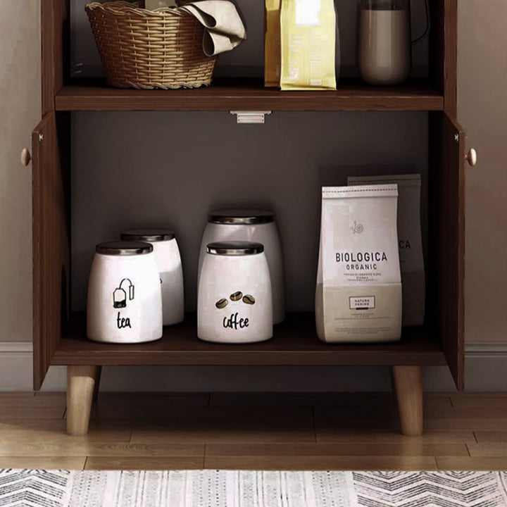 Modern Minimalist Rectangular MDF Plastic Metal Plate Narrow Storage Cabinet 1 Open Shelf 2/3 Door For Living Room